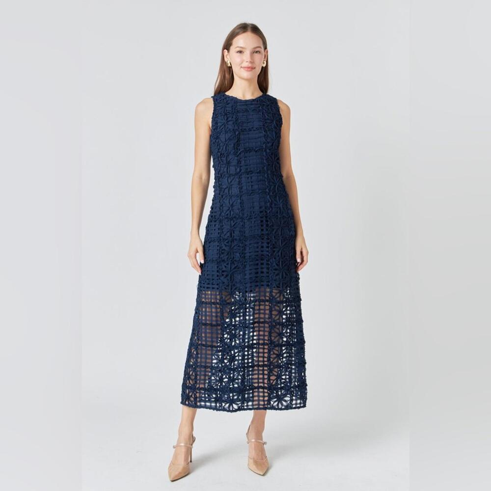 Endless Rose Navy Floral Dress